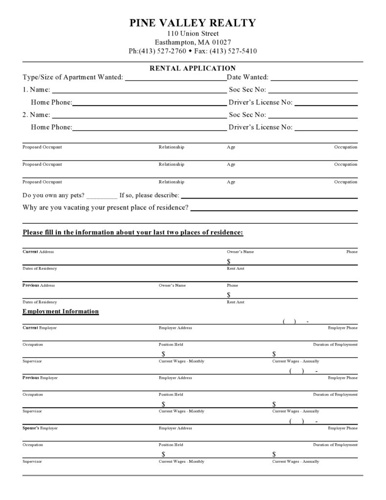 50-free-rental-application-templates-forms-word-pdf