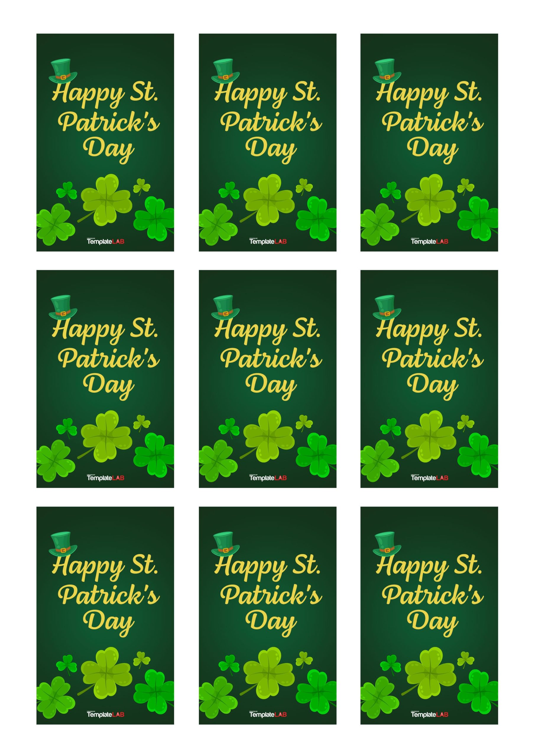 Free St Patricks Day Gift Tags