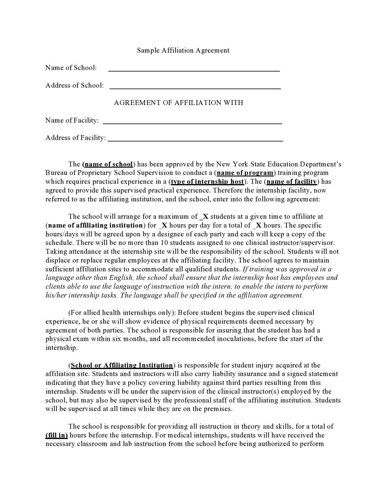 Free affiliate agreement 16