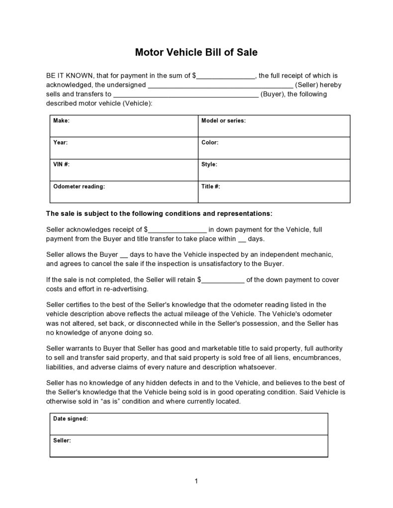 40-printable-bill-of-sale-for-a-car-samples-word-pdf