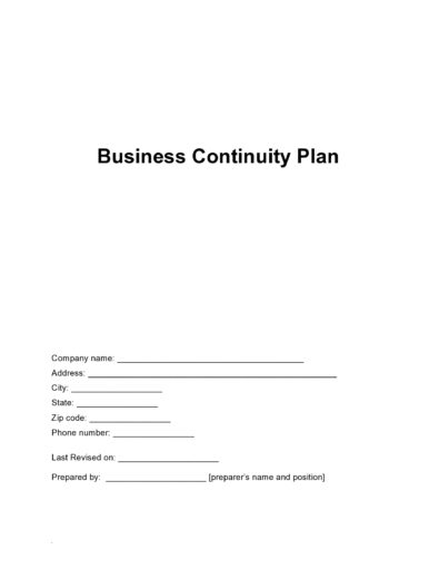 46 Best Business Continuity Plan Templates Word PDF 46 Best Business Continuity Plan Templates Word PDF