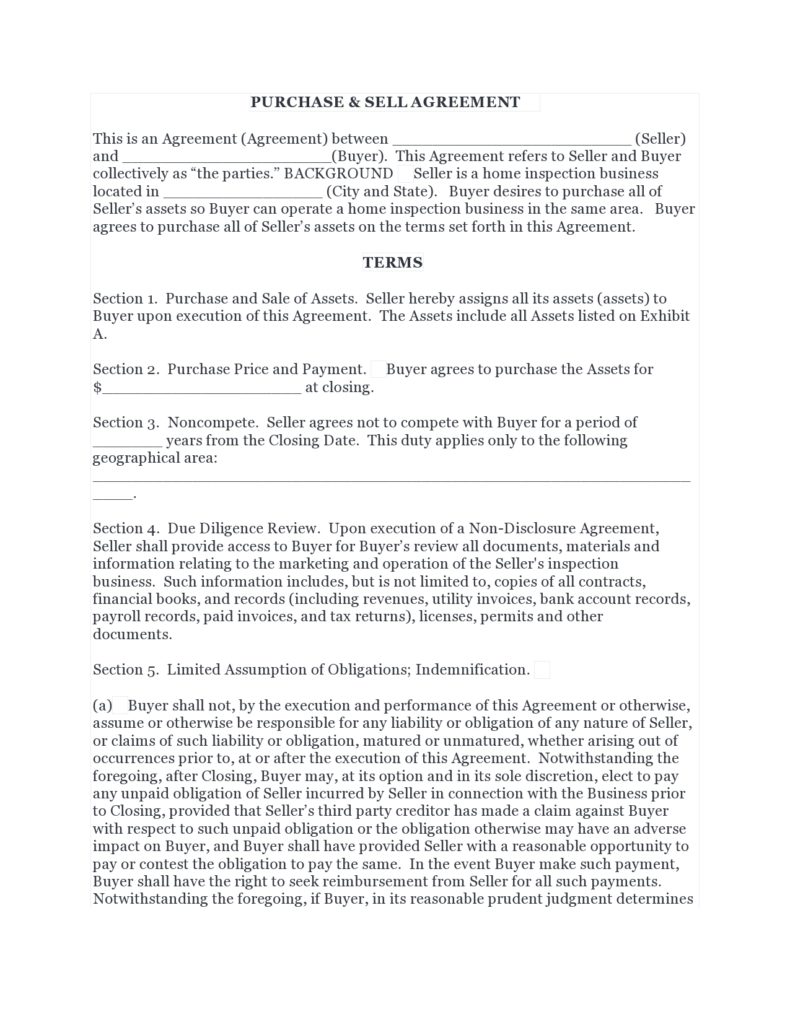 44 Free BuySell Agreement Templates (& Samples)