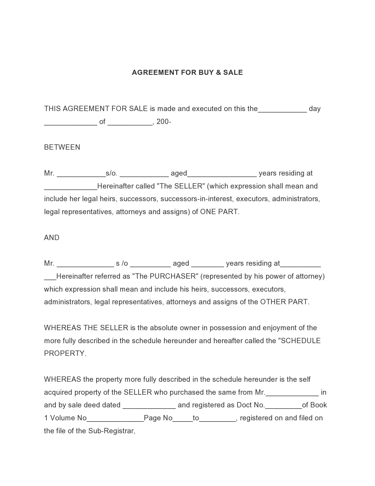 Free buy sell agreement 23