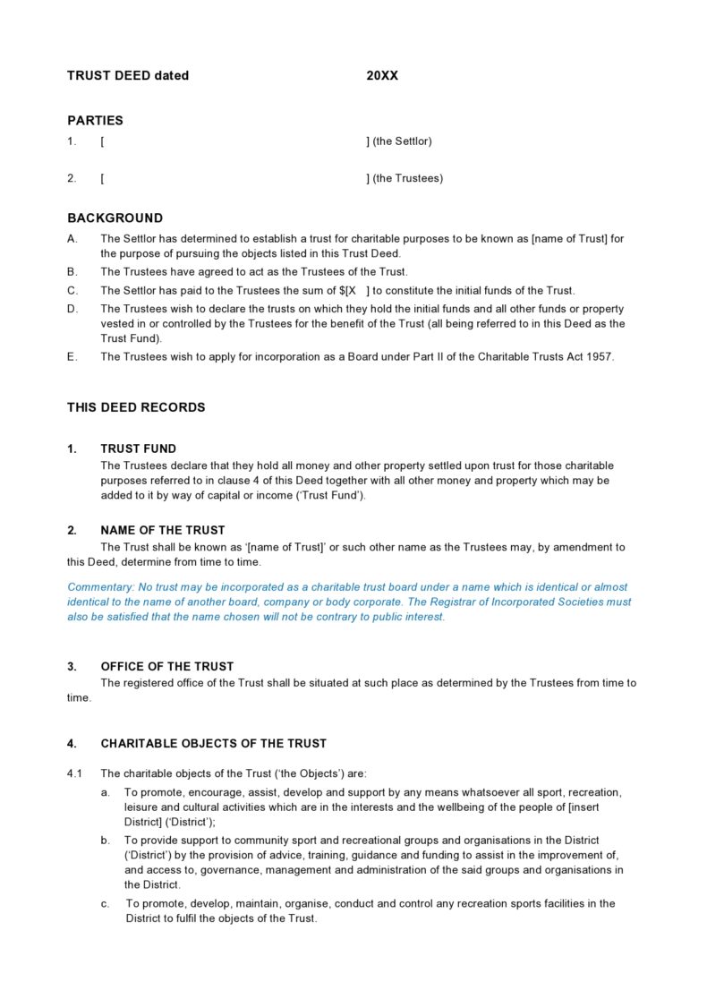 42 Comprehensive Deed of Trust Forms Word ᐅ TemplateLab 42 Comprehensive Deed of Trust Forms Word ᐅ TemplateLab