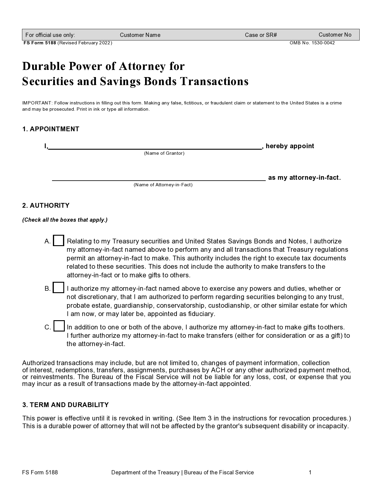 Free durable power of attorney 32