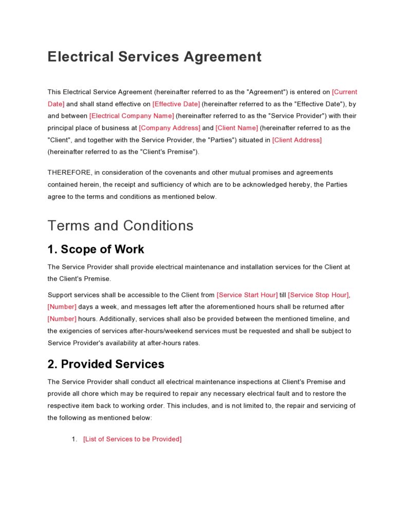 38-free-electrical-contract-templates-agreement-examples-templatelab