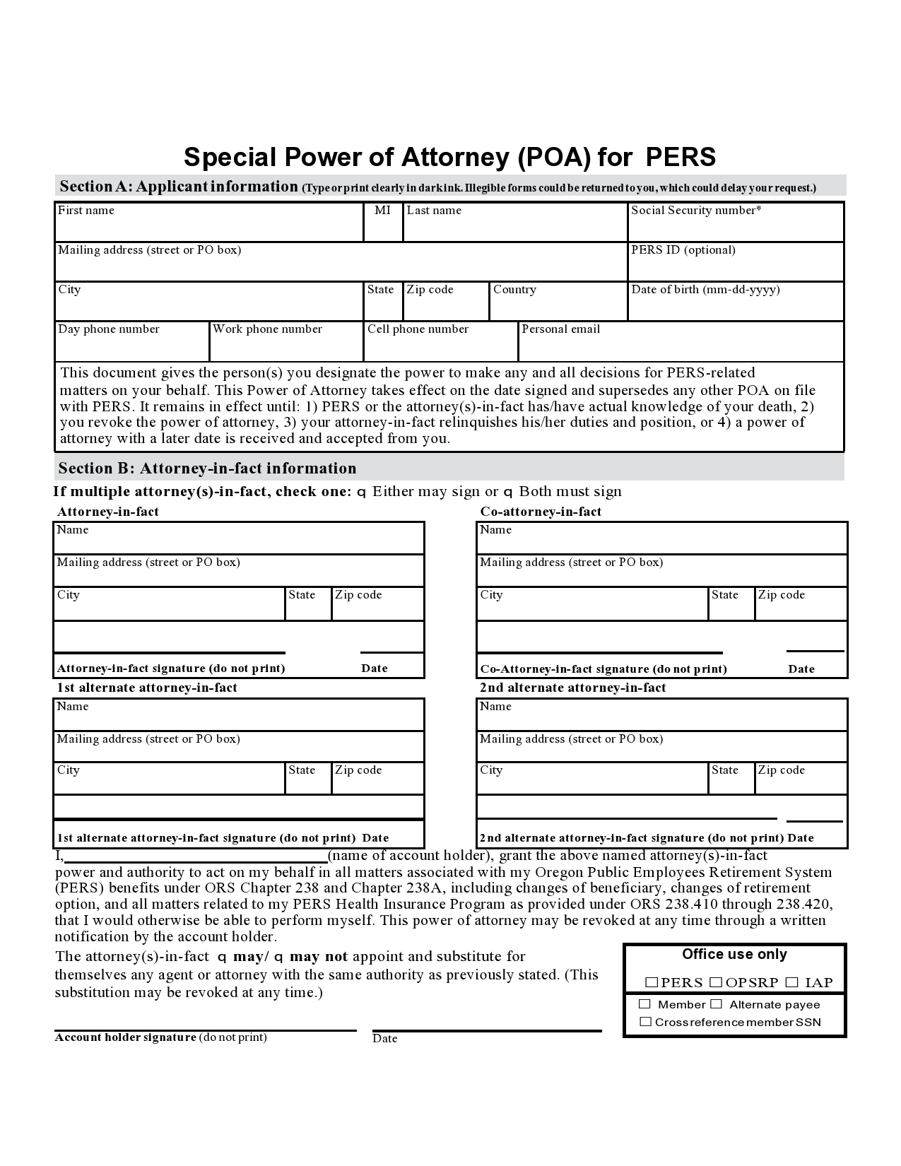 Free limited power of attorney 34