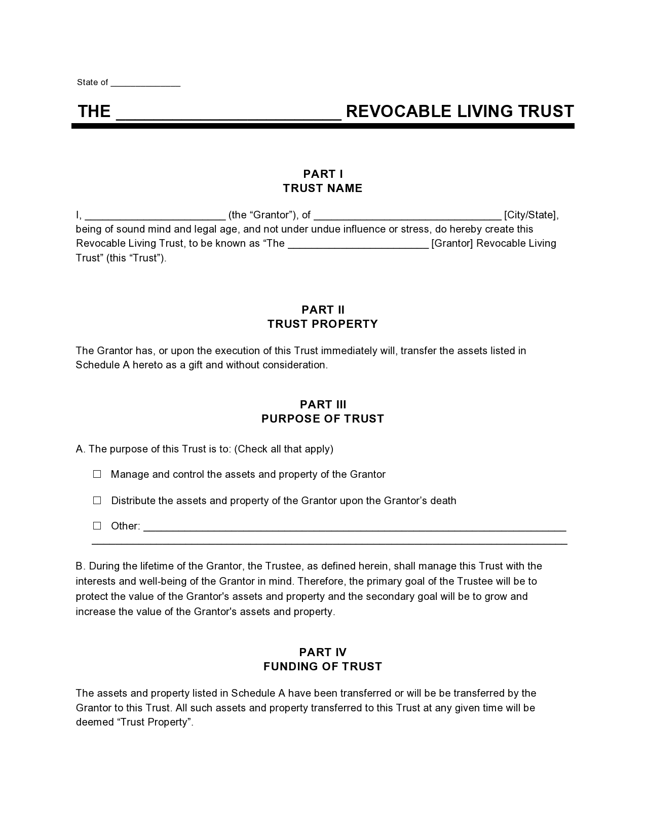 Free living trust forms 02