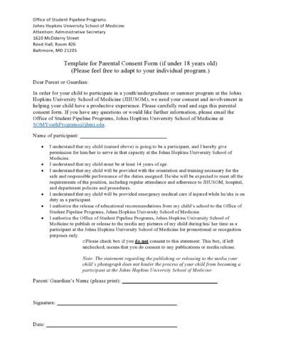 43 Printable Medical Consent Forms for Minor (Free)