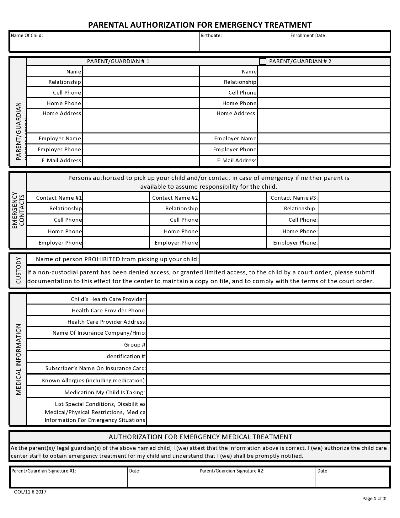 Free medical consent form for minor 39