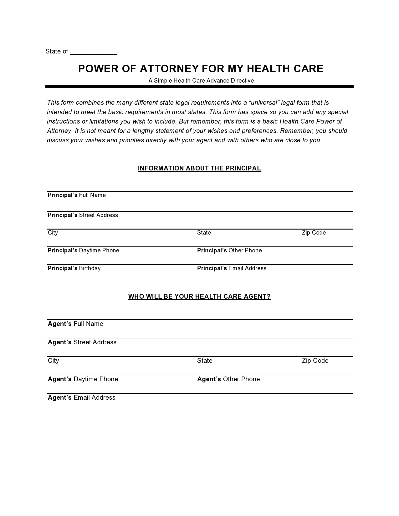 Free medical power of attorney 04