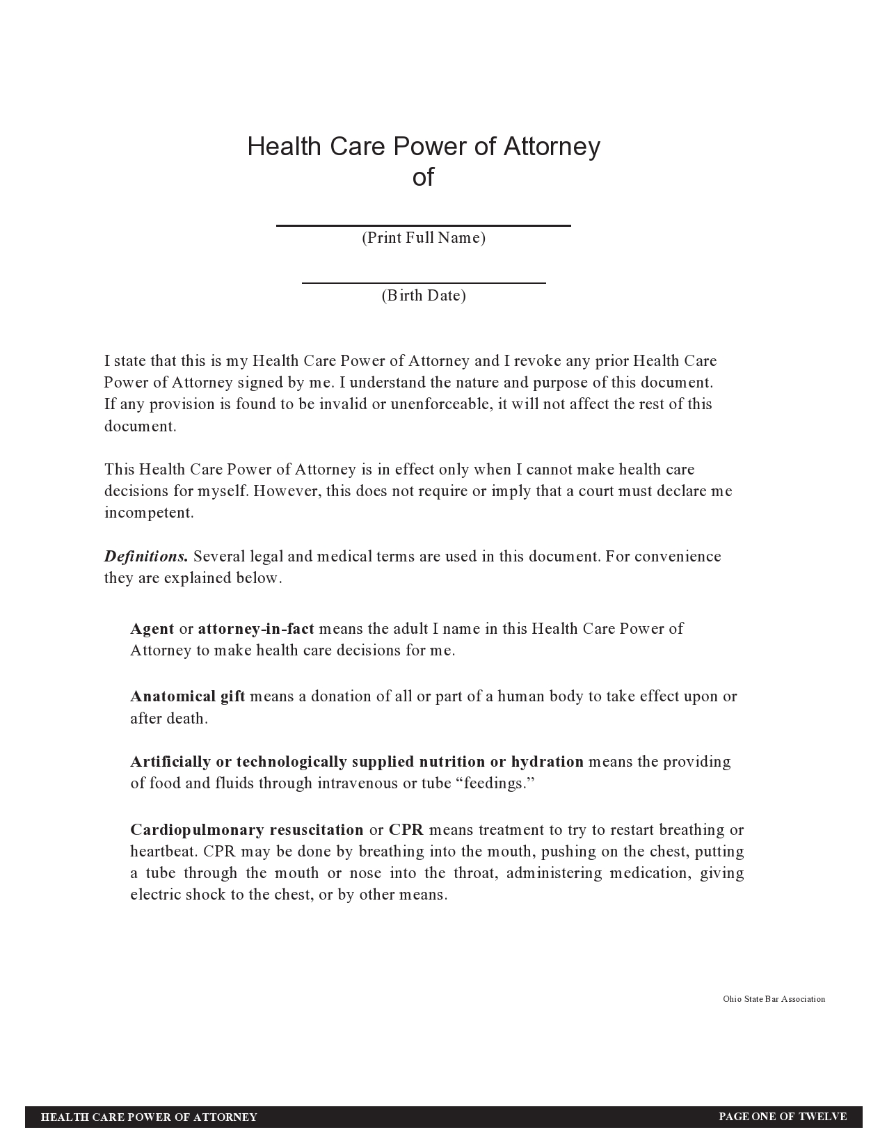 Free medical power of attorney 17
