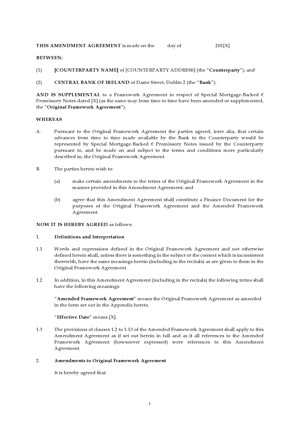 Free operating agreement amendment 29
