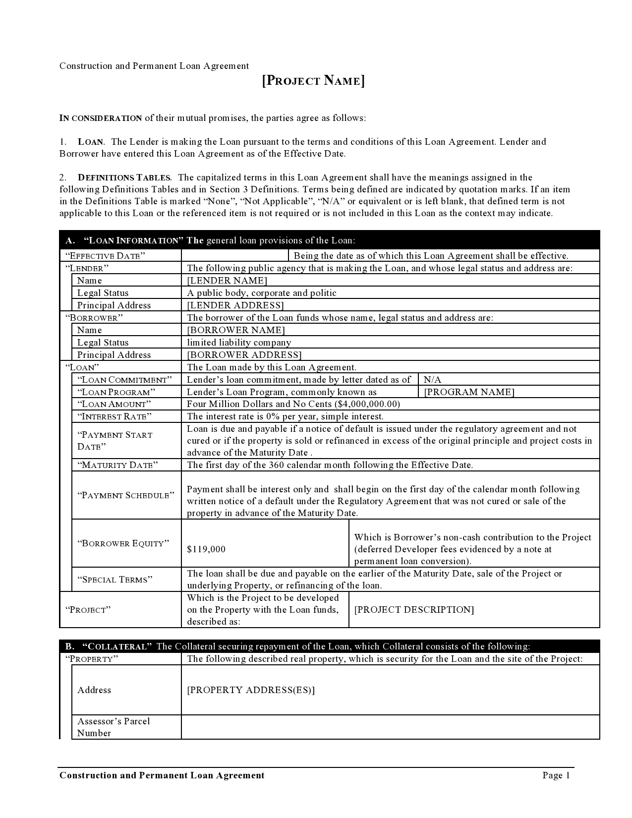 Free promissory note template 26