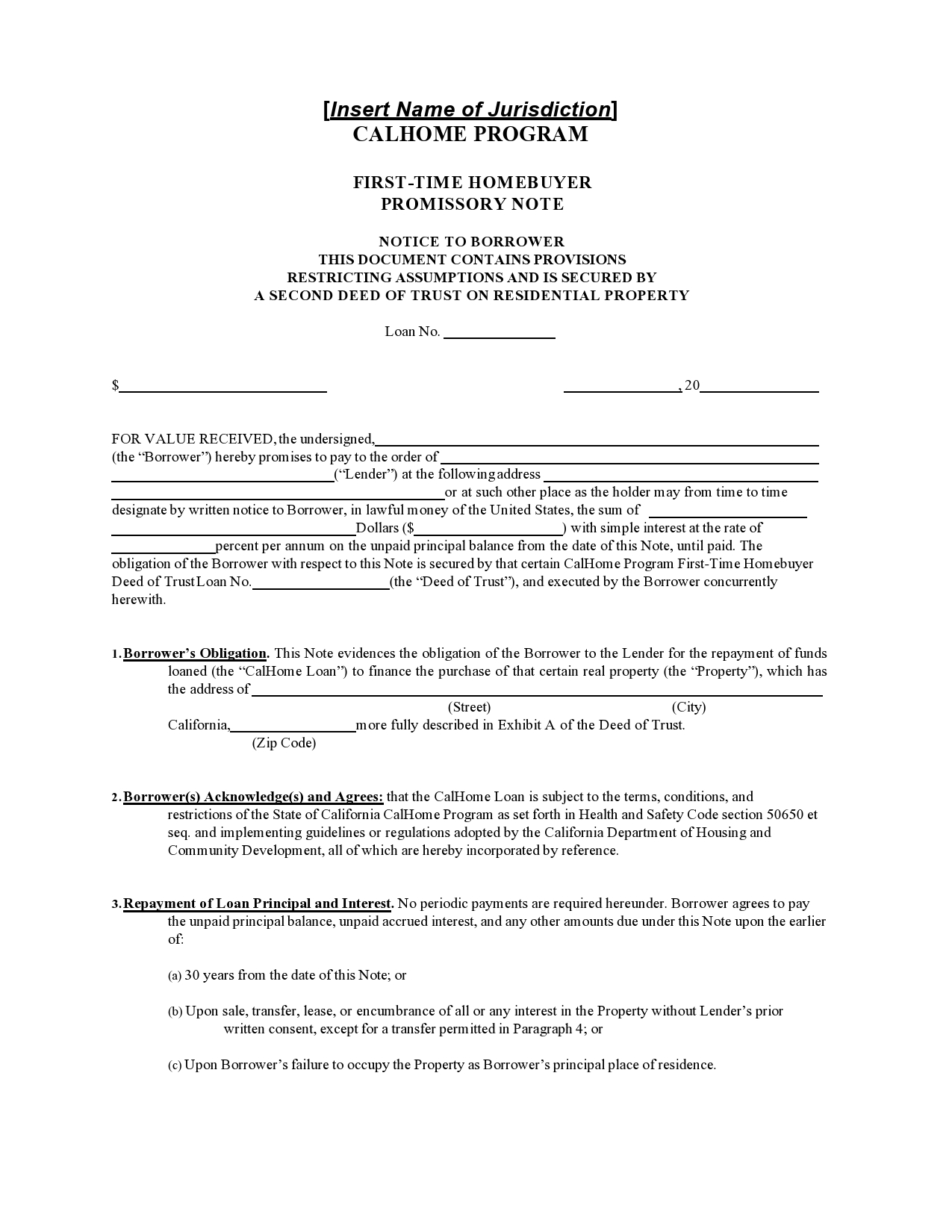 Free promissory note template 36