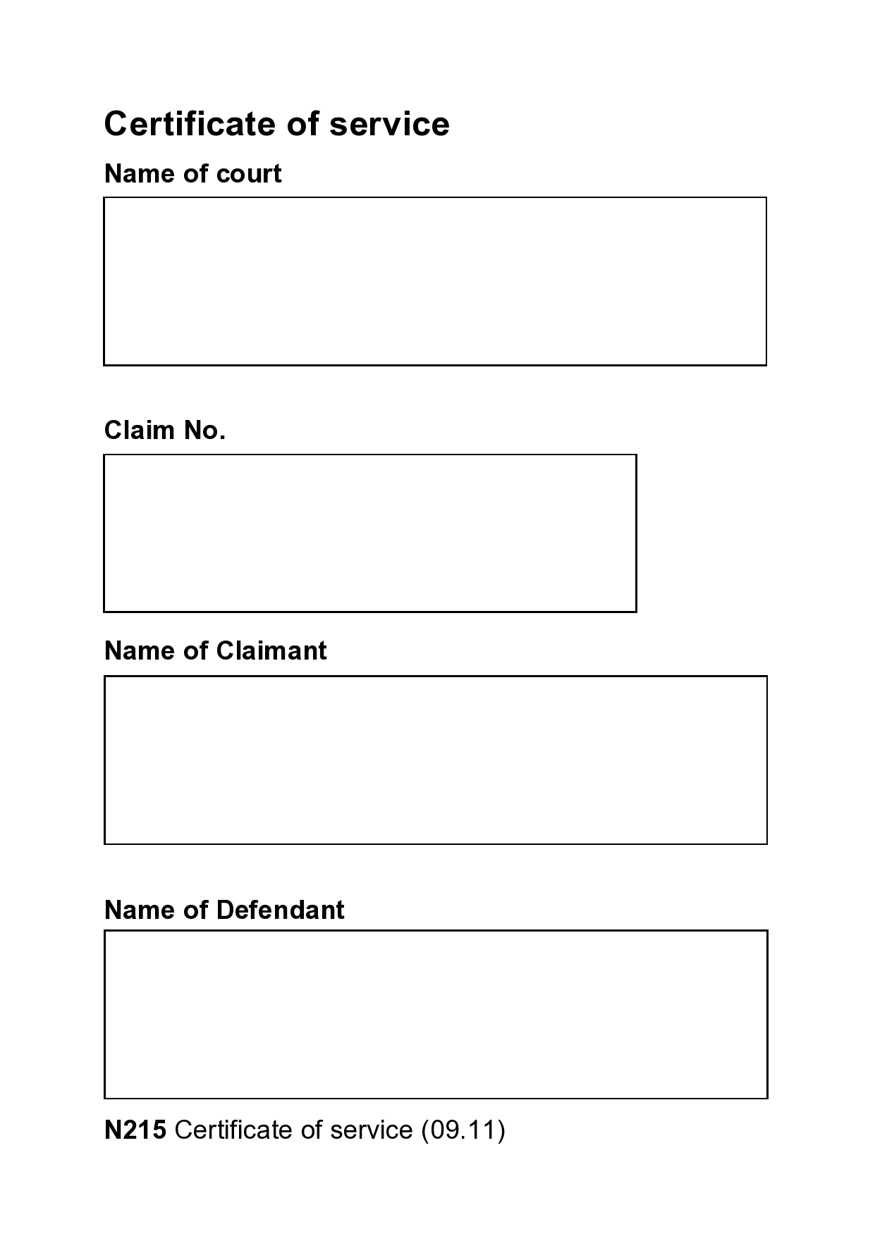 Free proof of service form 08