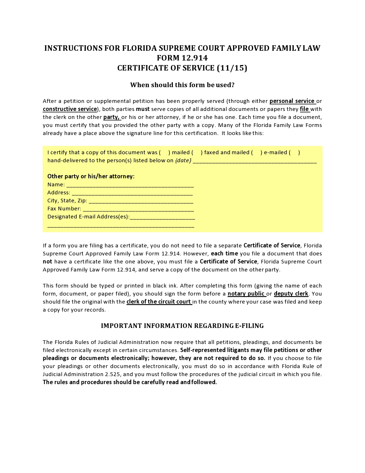 Free proof of service form 12