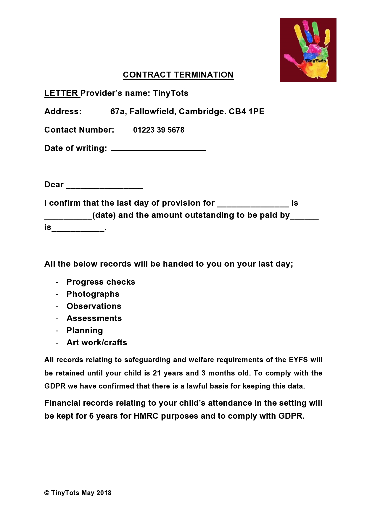 Free contract termination letter 02