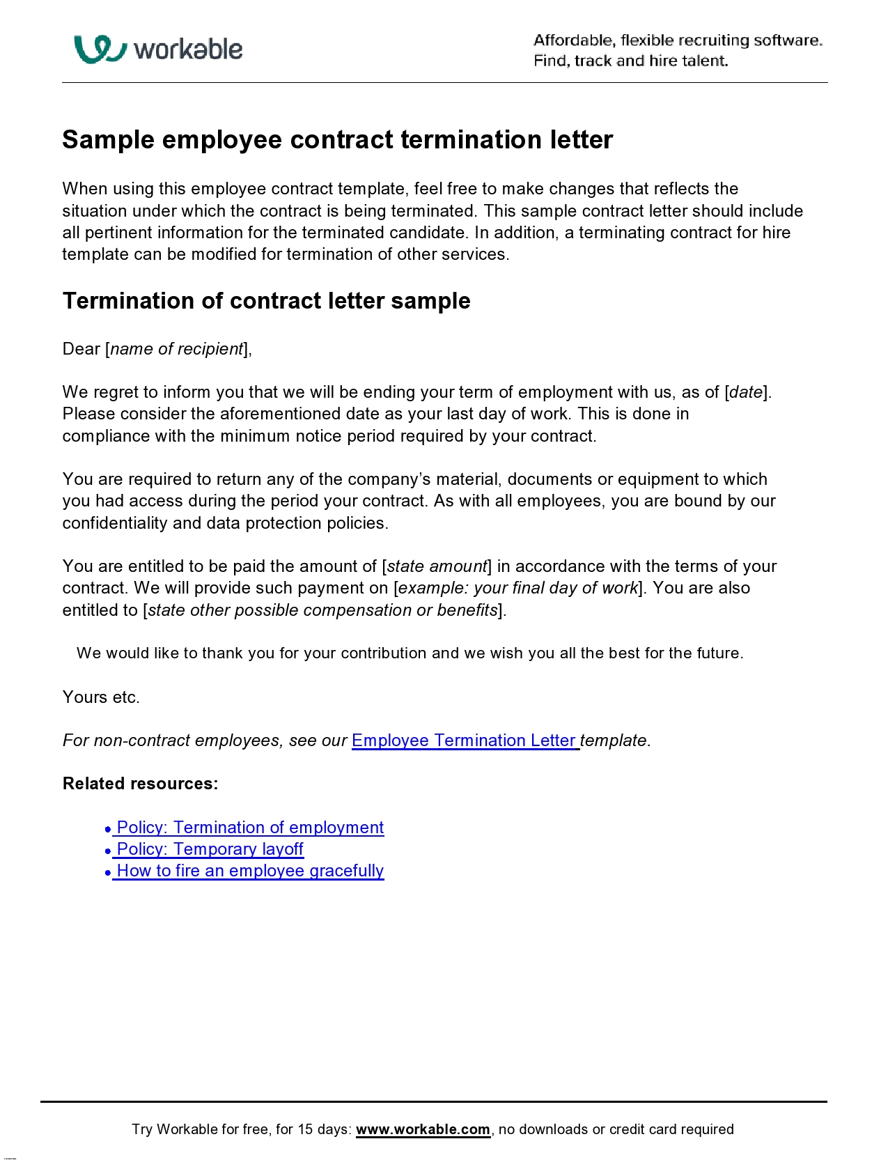 Free contract termination letter 21