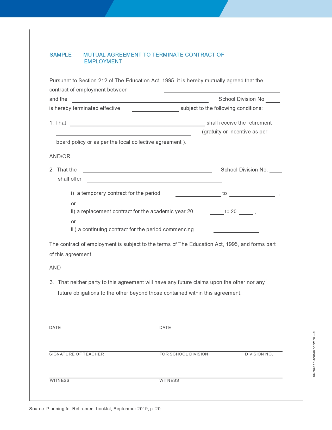 Free contract termination letter 30