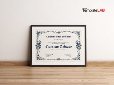 Stock Certificate Templates