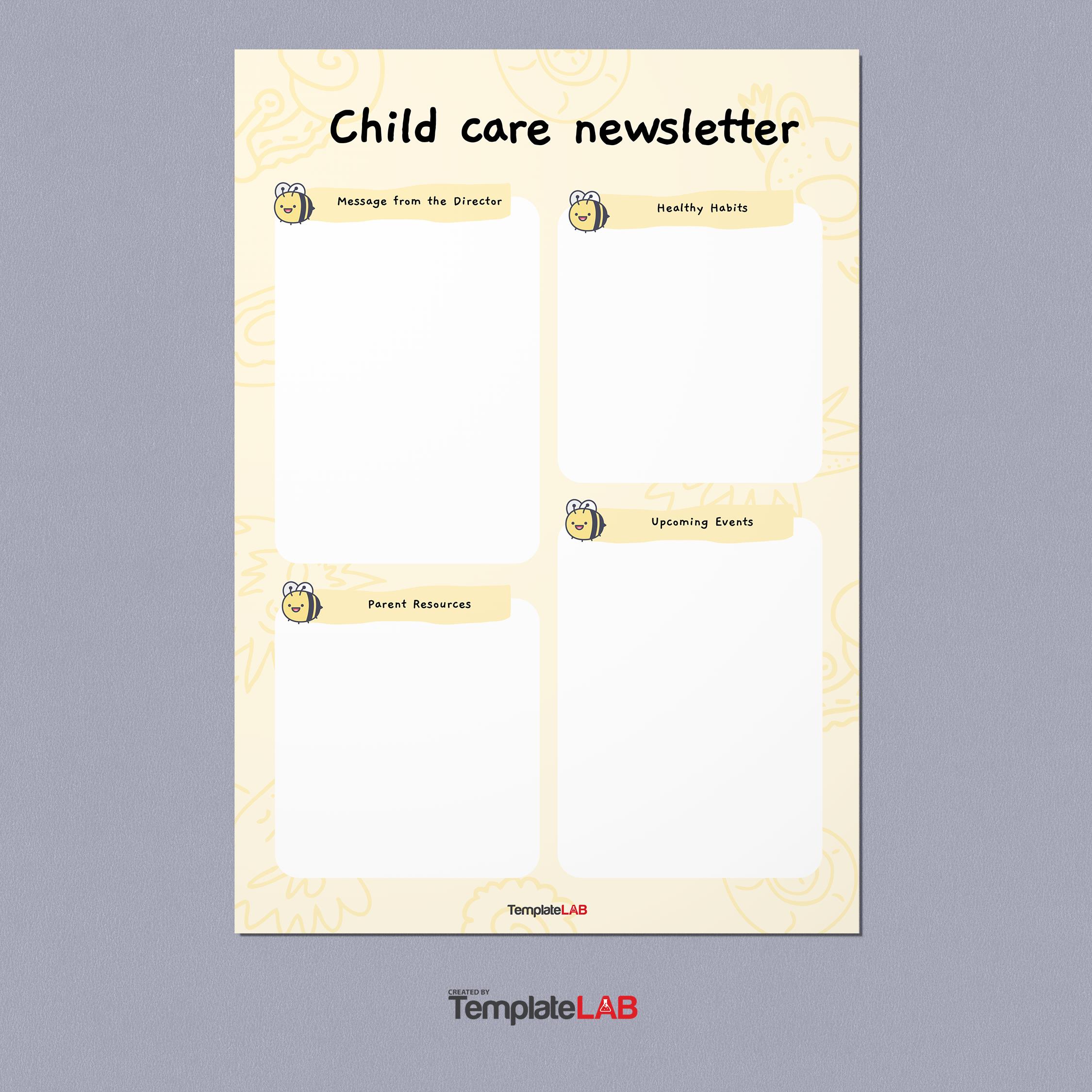 Free Child Care Newsletter Template