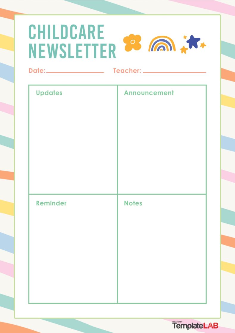 19 Creative Preschool Newsletter Templates (FREE)