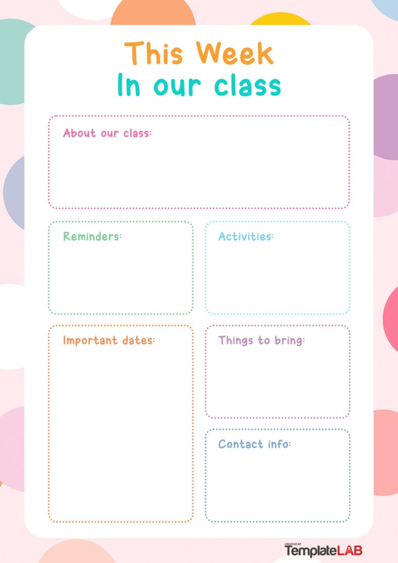 19 Creative Preschool Newsletter Templates (FREE)