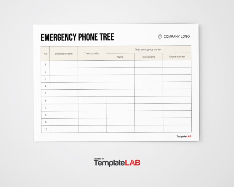 13 Free Phone Tree Templates (Word PowerPoint PDF)