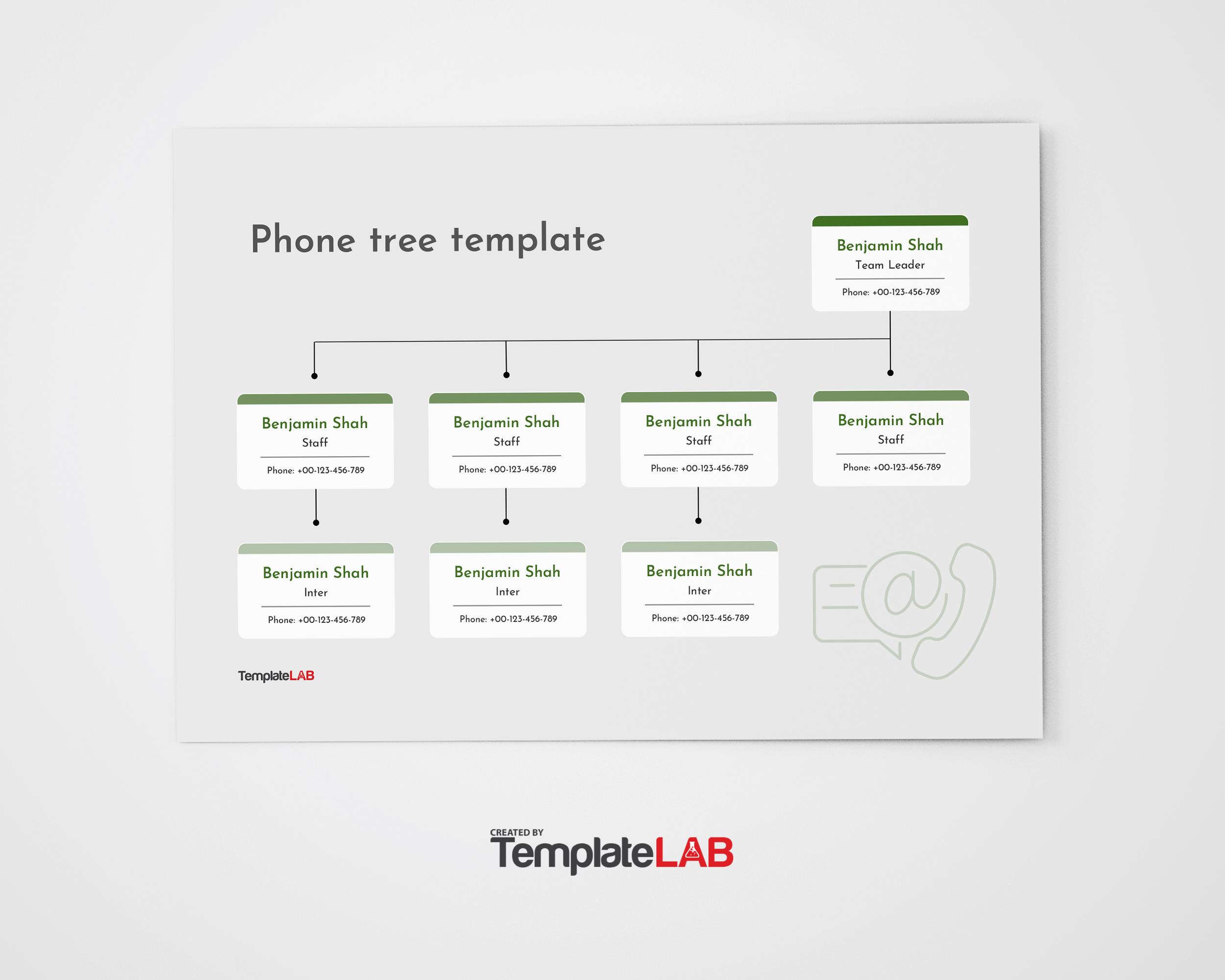 Free Phone Tree Template B