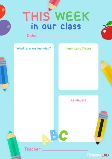 19 Creative Preschool Newsletter Templates (FREE)