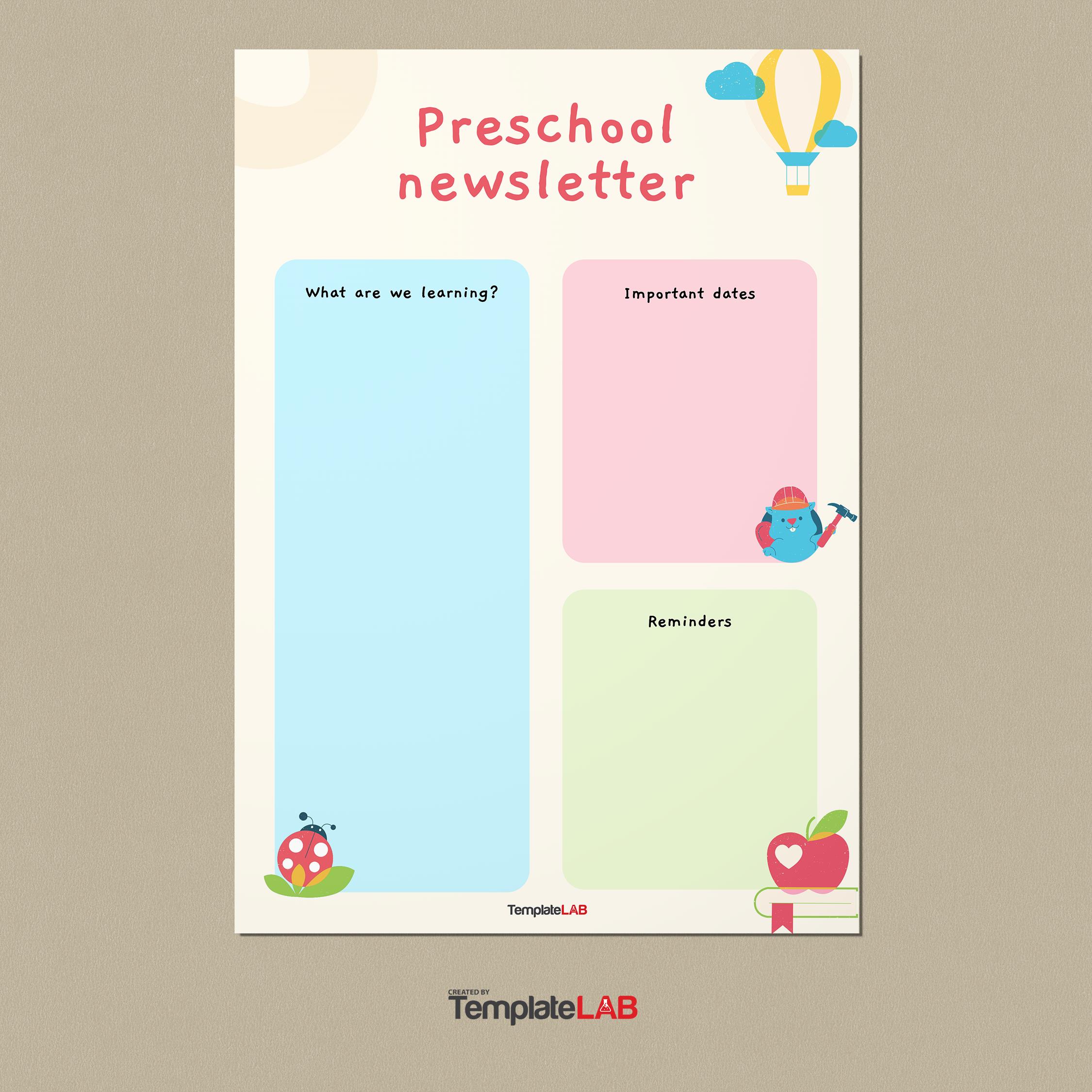 Free Preschool Newsletter Templates