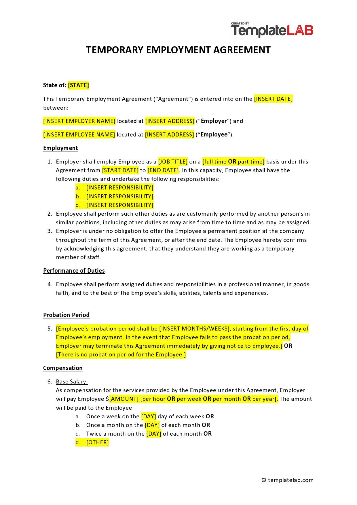 Free Employment Contract Template & FAQs - Rocket Lawyer