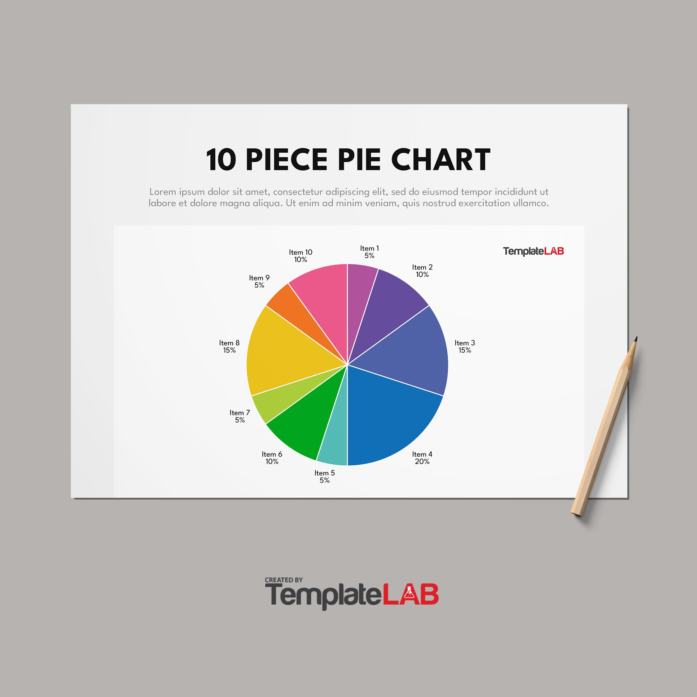 Free 10 Piece Pie Chart Template