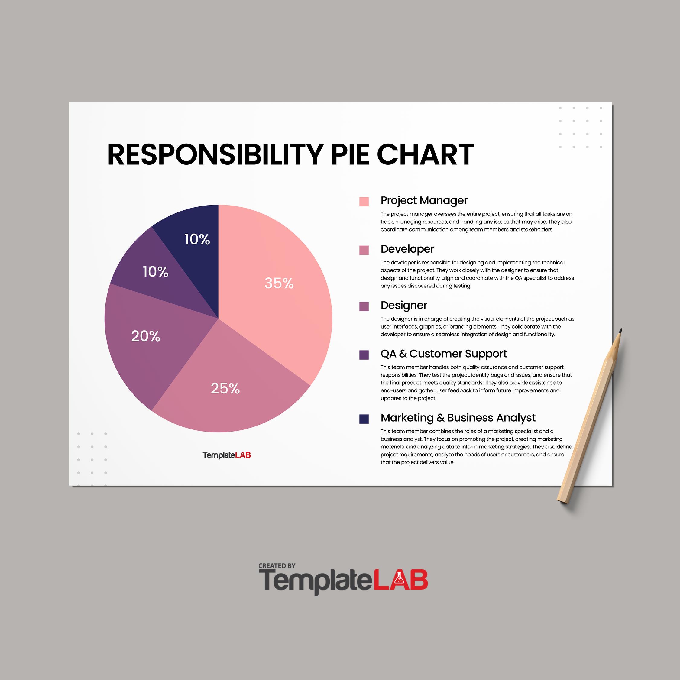 Free Responsibility Pie Chart Template