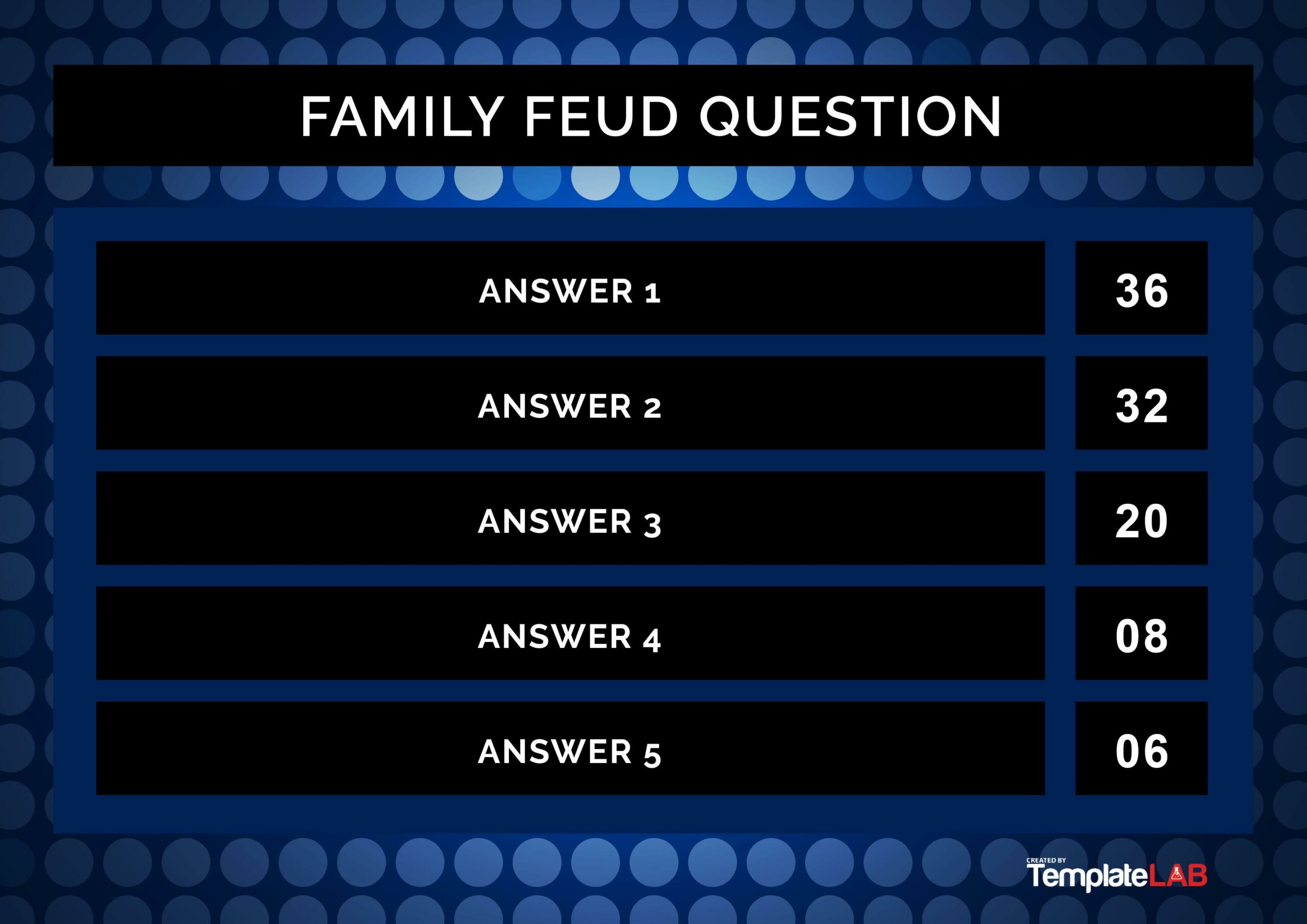 Free Blank Family Feud Template V3