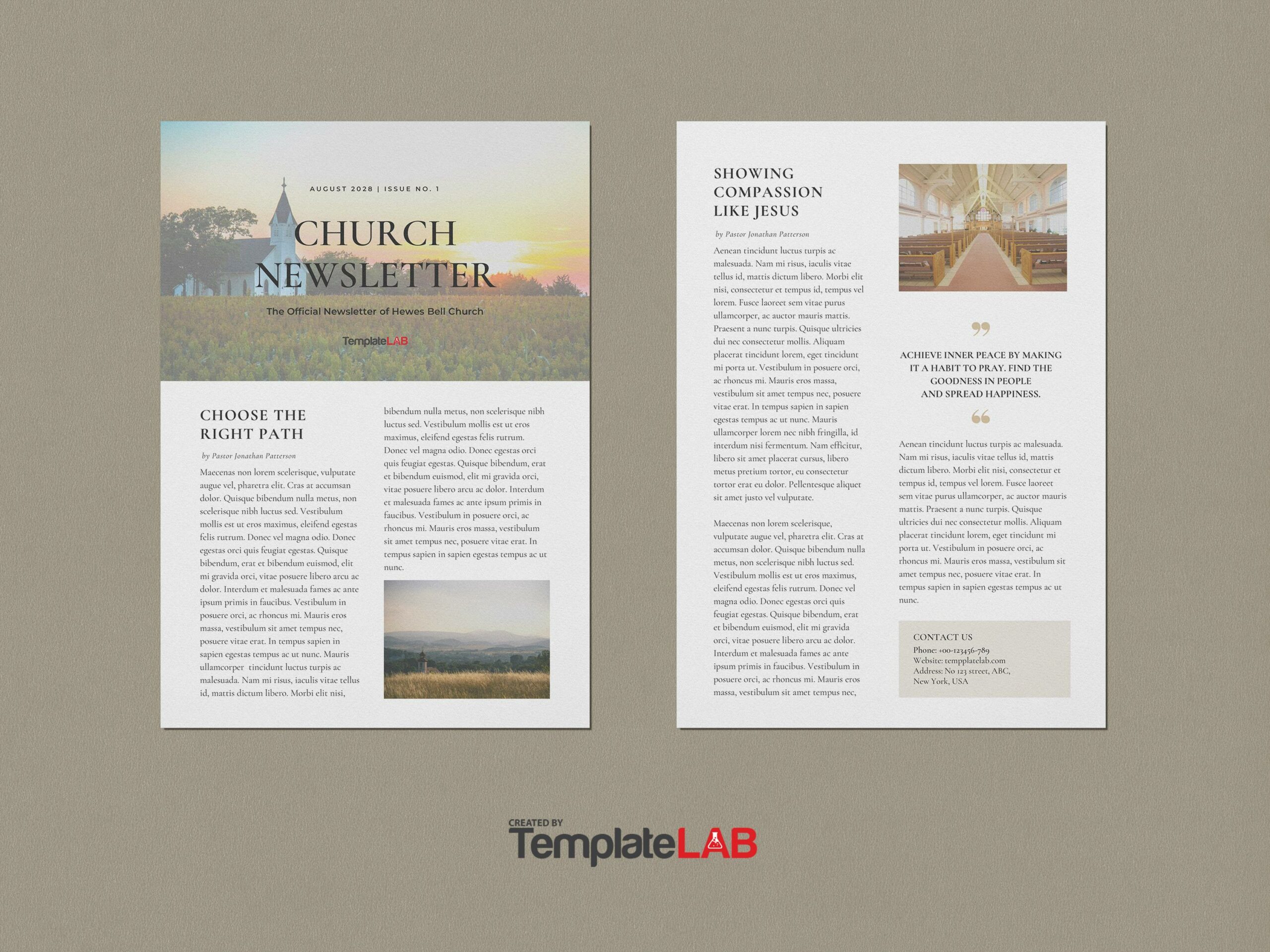 Free Church Newsletter Templates