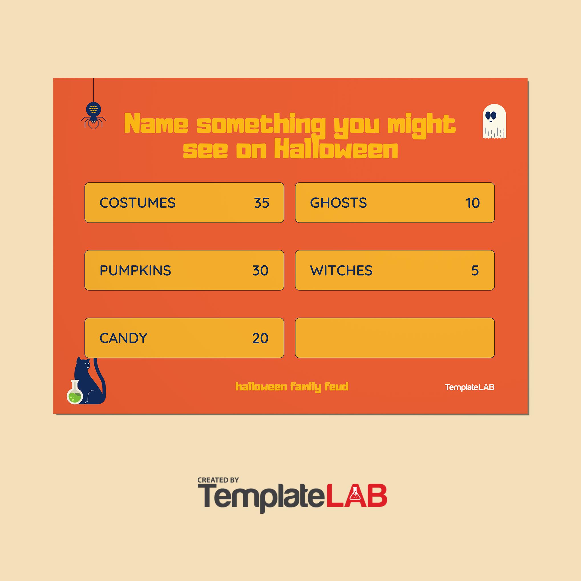 Free Halloween Family Feud Template