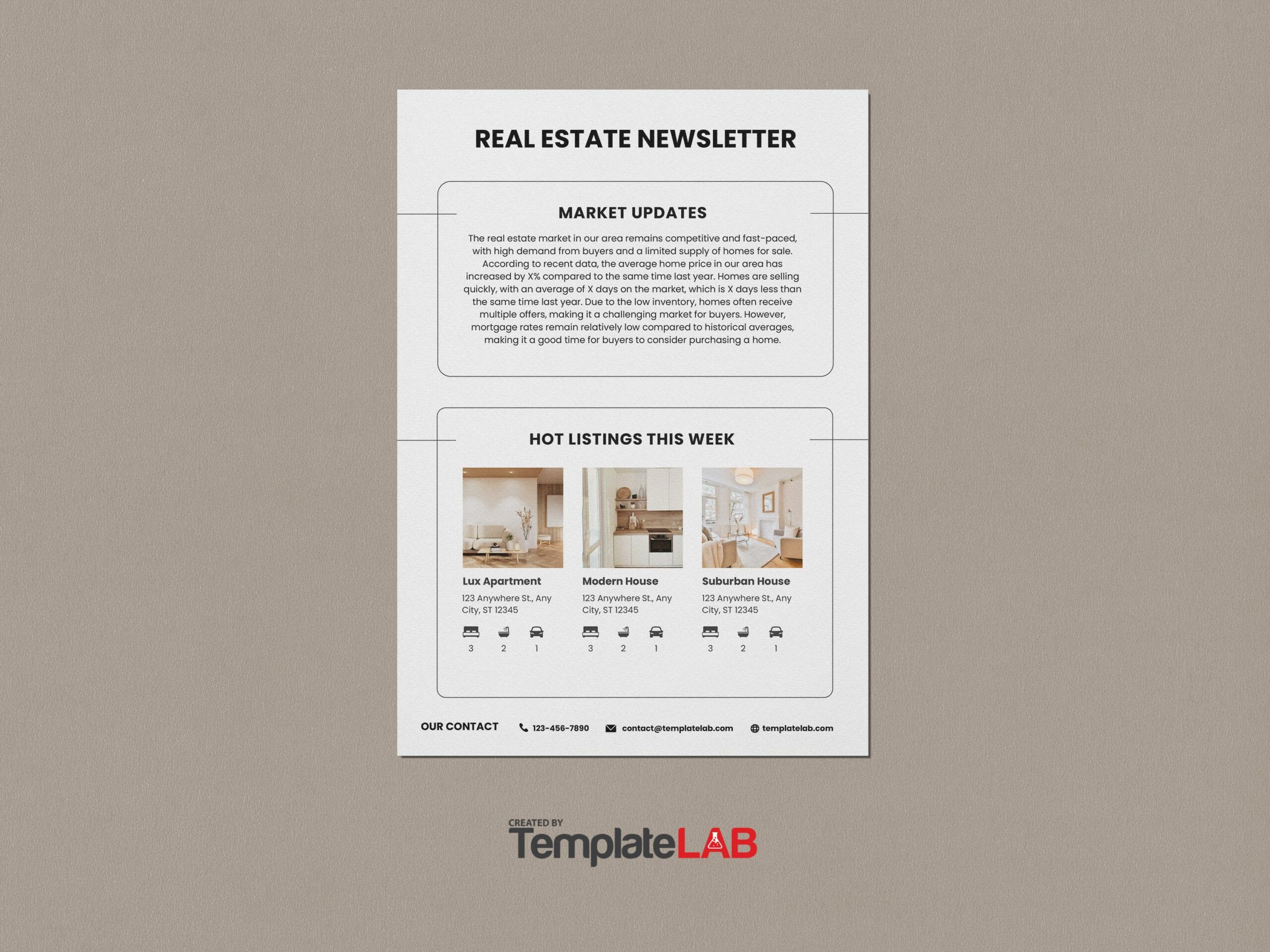 Free Real Estate Newsletter Templates