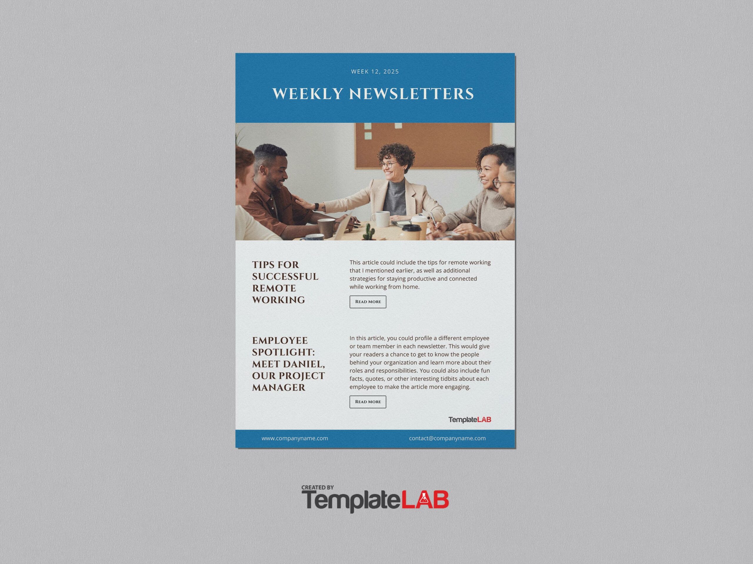 Free Weekly Newsletter Templates
