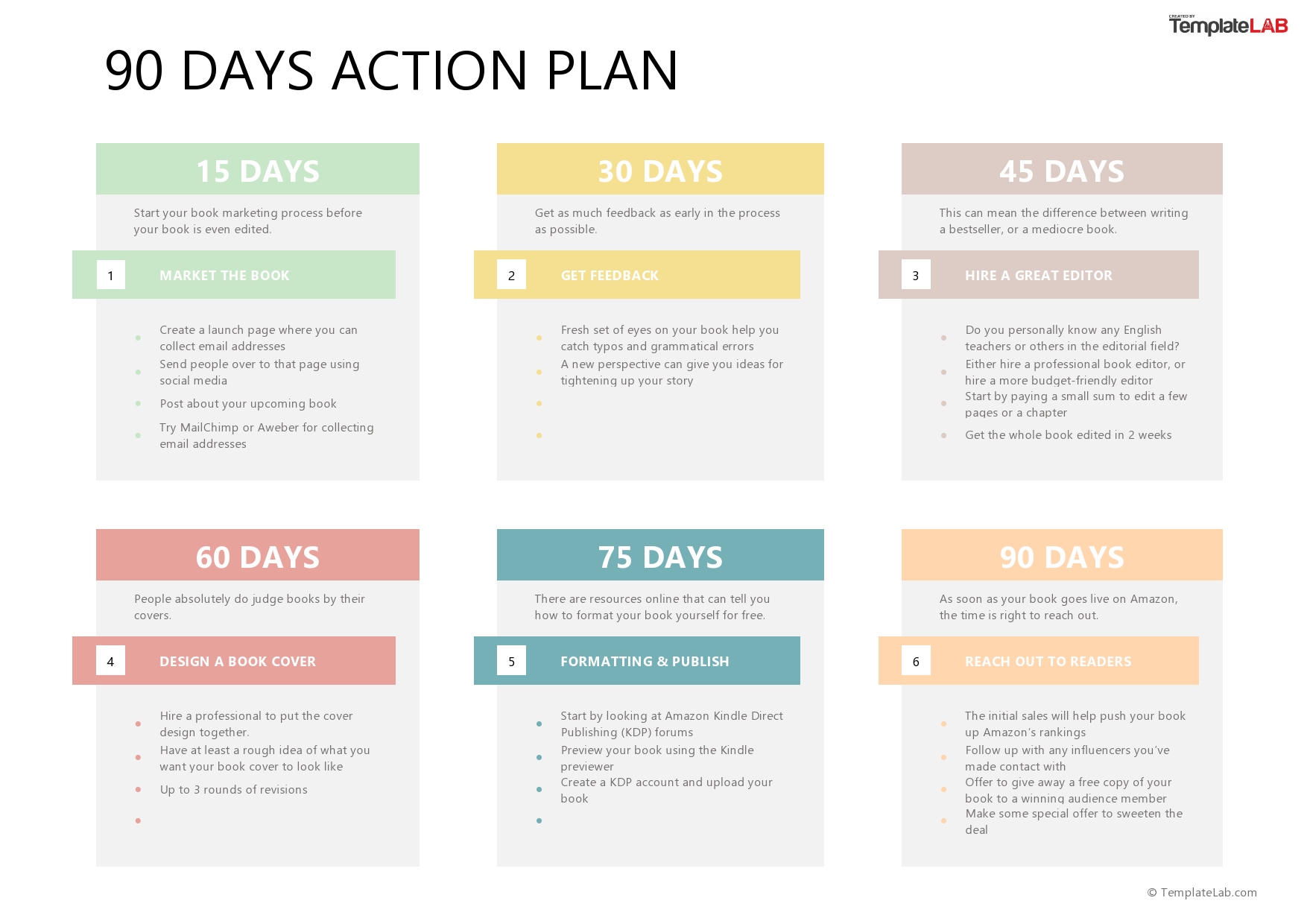 Free 90 Days Action Plan Template