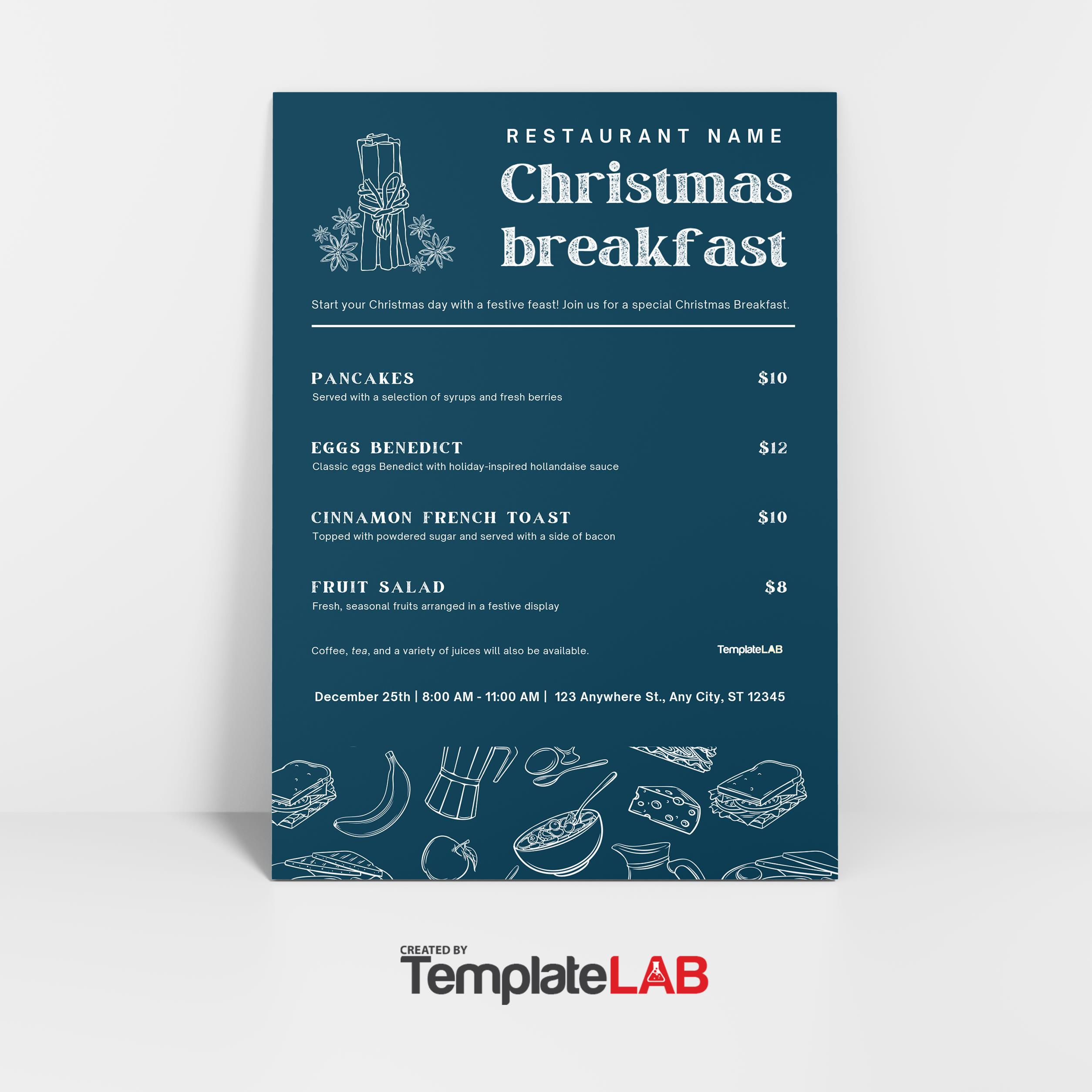 Free Christmas Breakfast Flyer