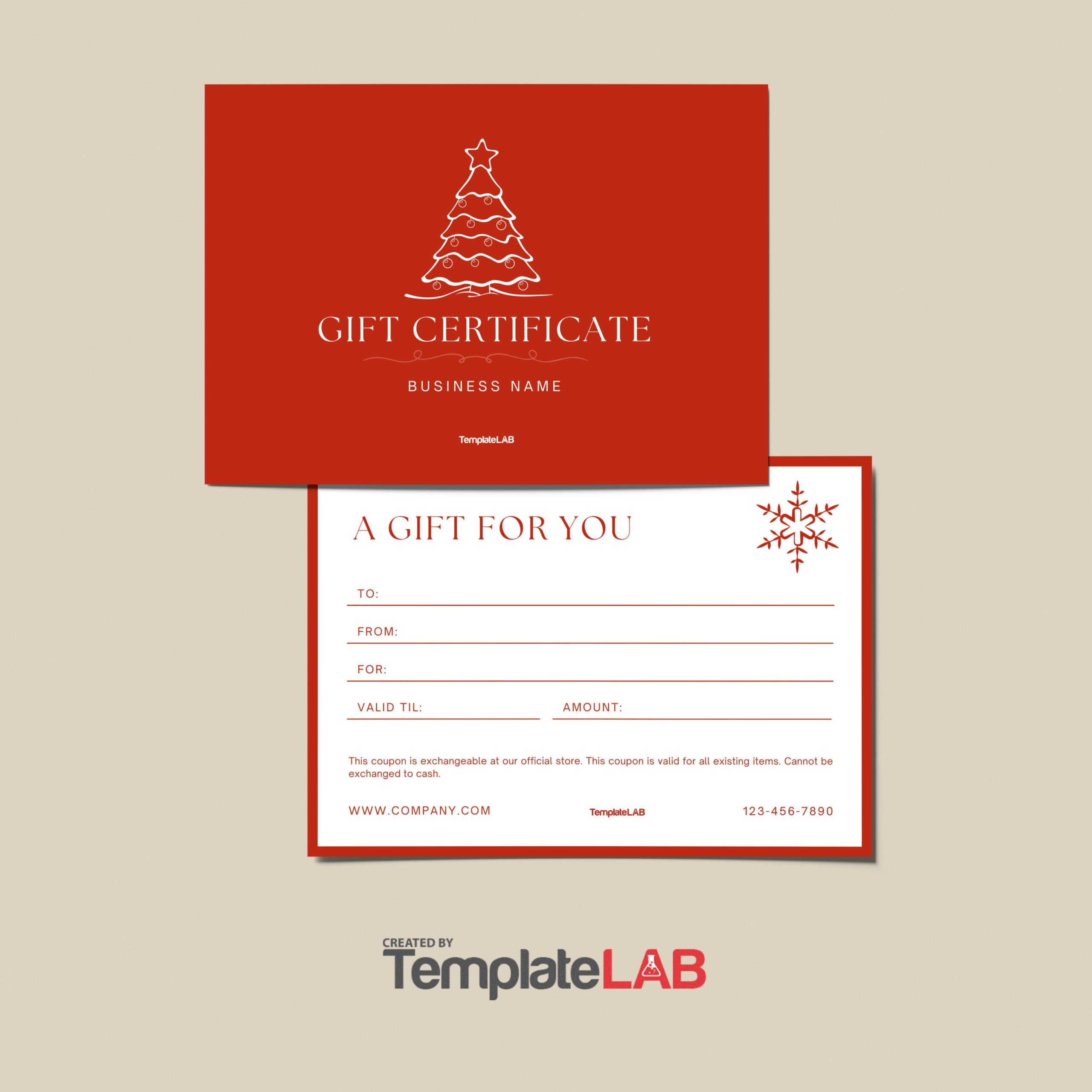 Free Christmas Gift Certificate 04