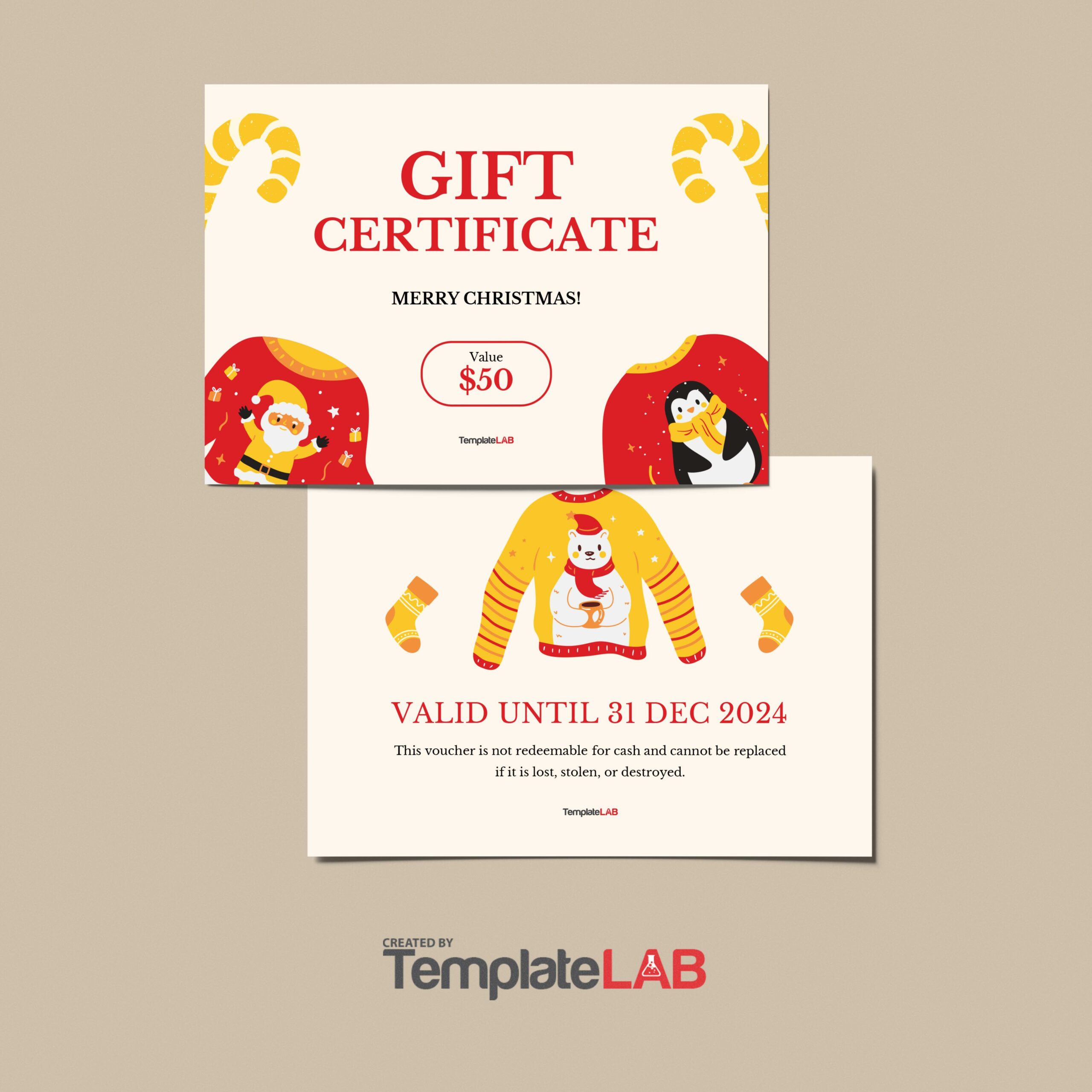 Free Christmas Gift Certificate 06