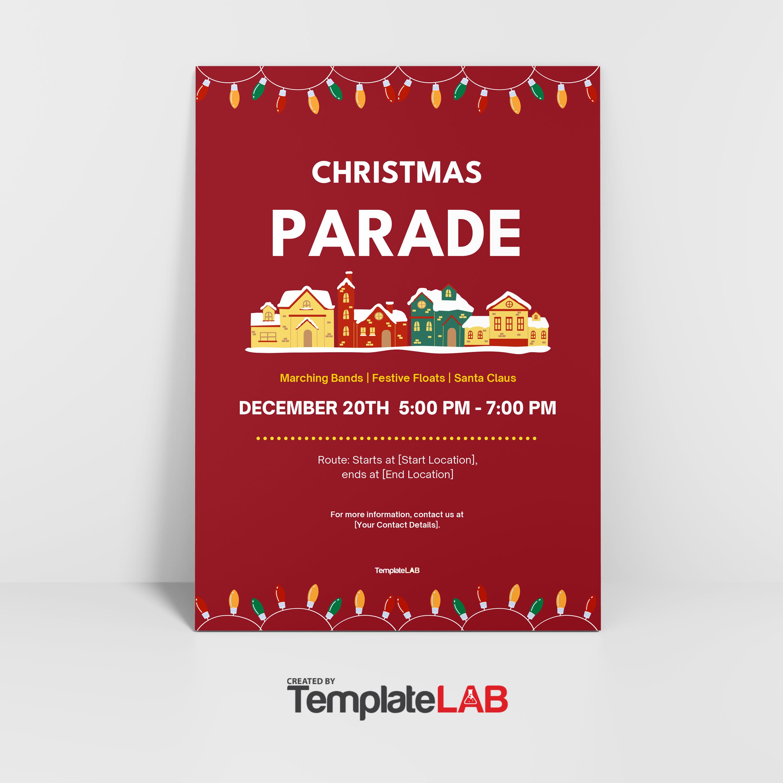 Free Christmas Parade Flyer