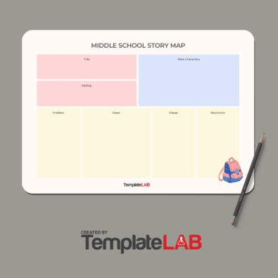 Middle School Story Map Template 395x395 