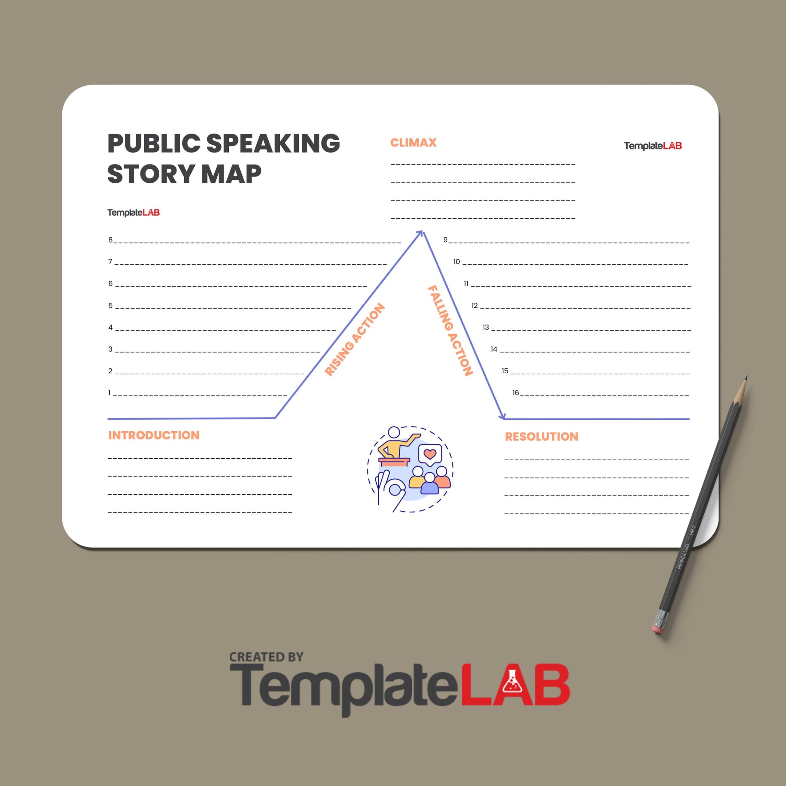 Free Public Speaking Story Map Template