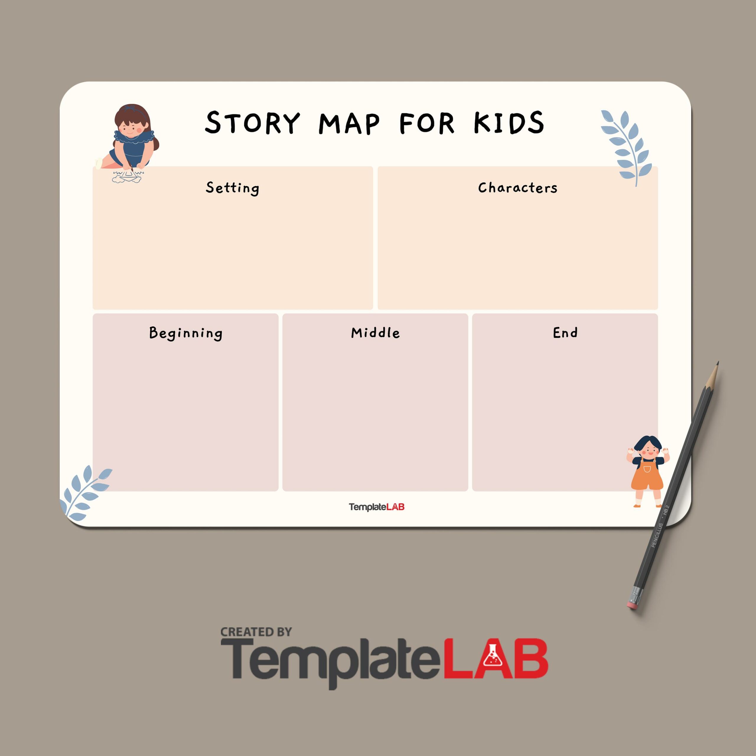 Free Story Map For Kids Template
