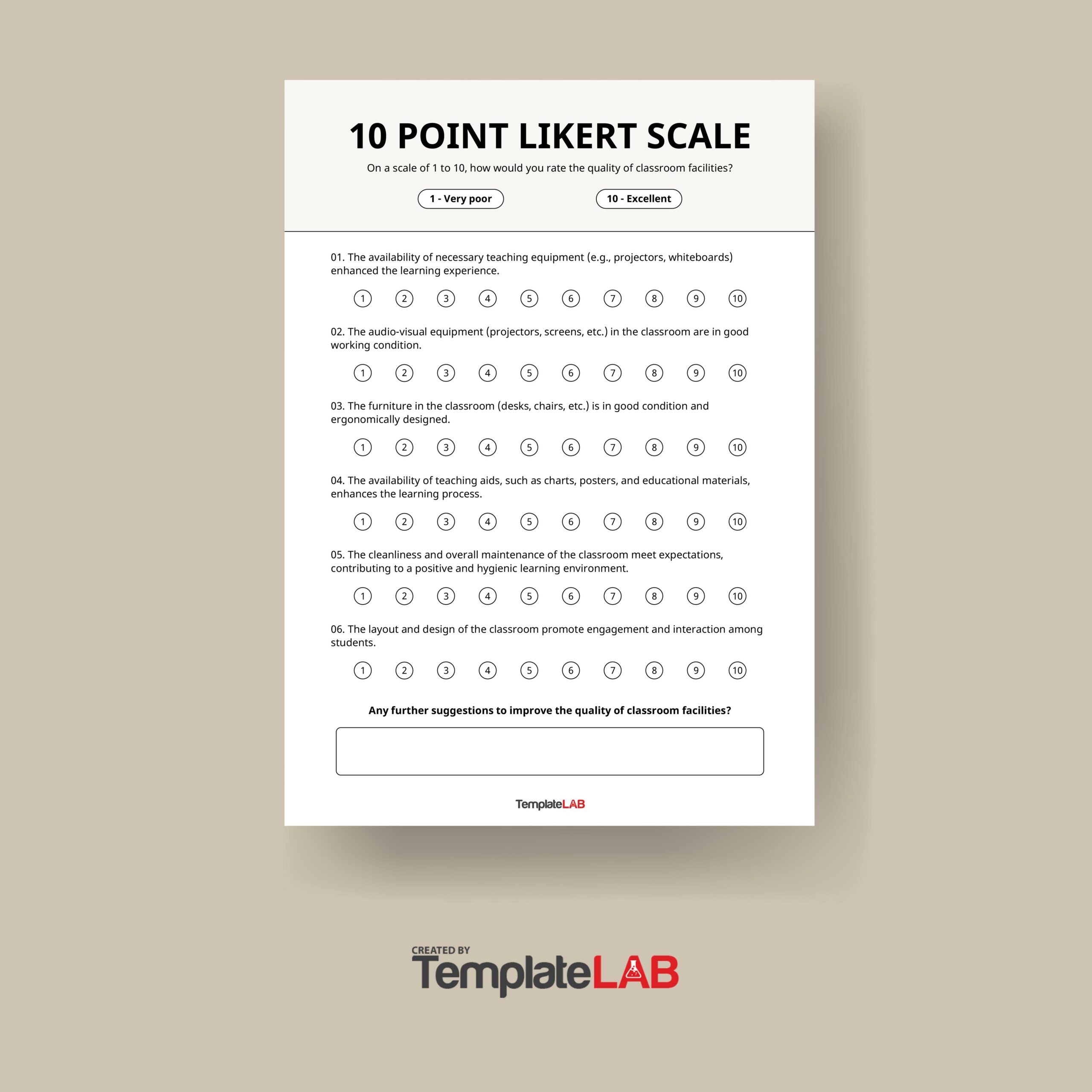 Free 10 Point Likert Scale Template