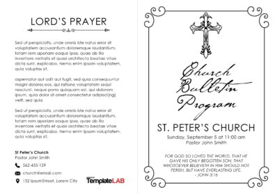 19 Free Church Bulletin Templates (+Church Programs)